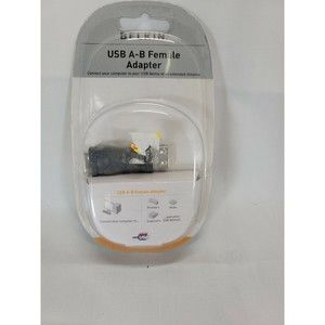 BELKIN  F3U143 4-pin Adapter Female USB A to Female USB B Extension NEW